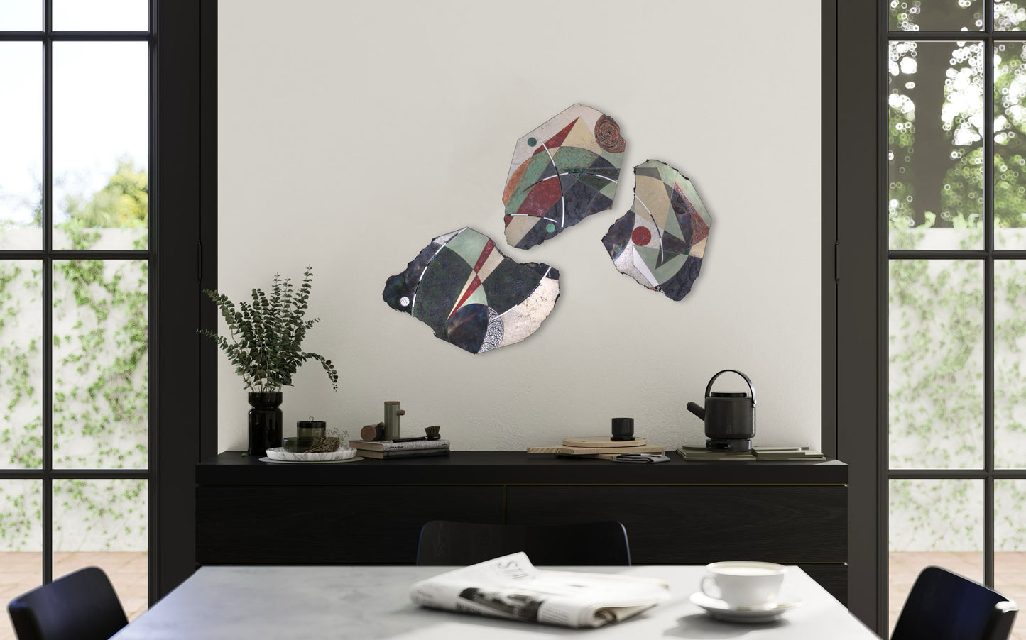 Just South of the Moon Triptych