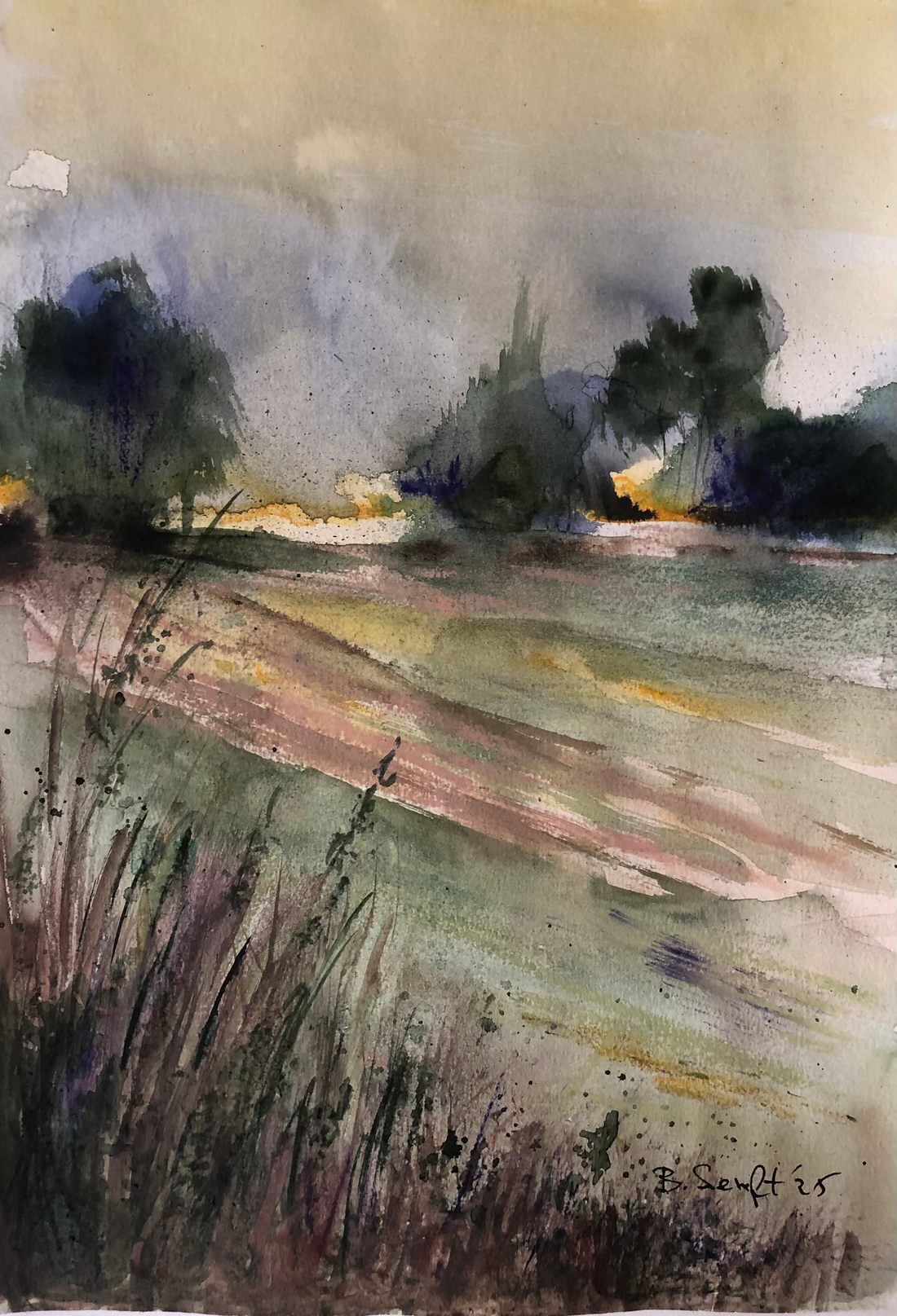 Batia Senft - Morning Rural Landscape