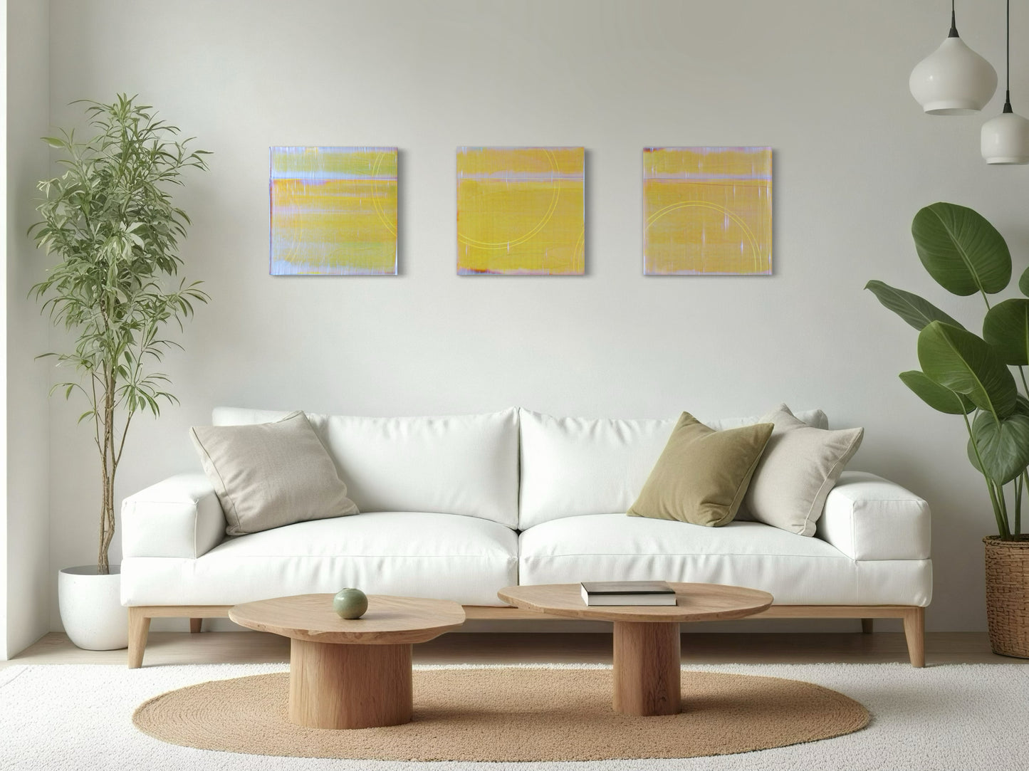 Moving Through The Horizon, triptych