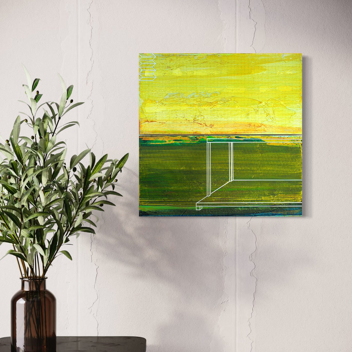 Golden Landscape, diptych