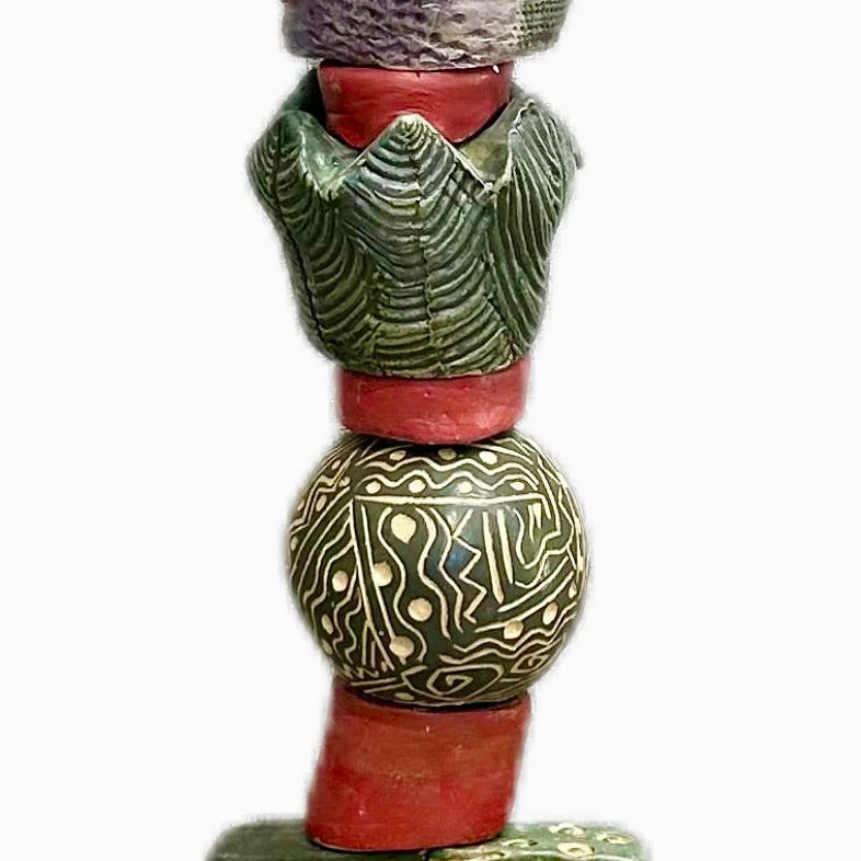 Live and Let Live Ceramic totem