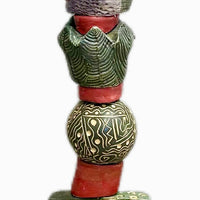 Live and Let Live Ceramic totem