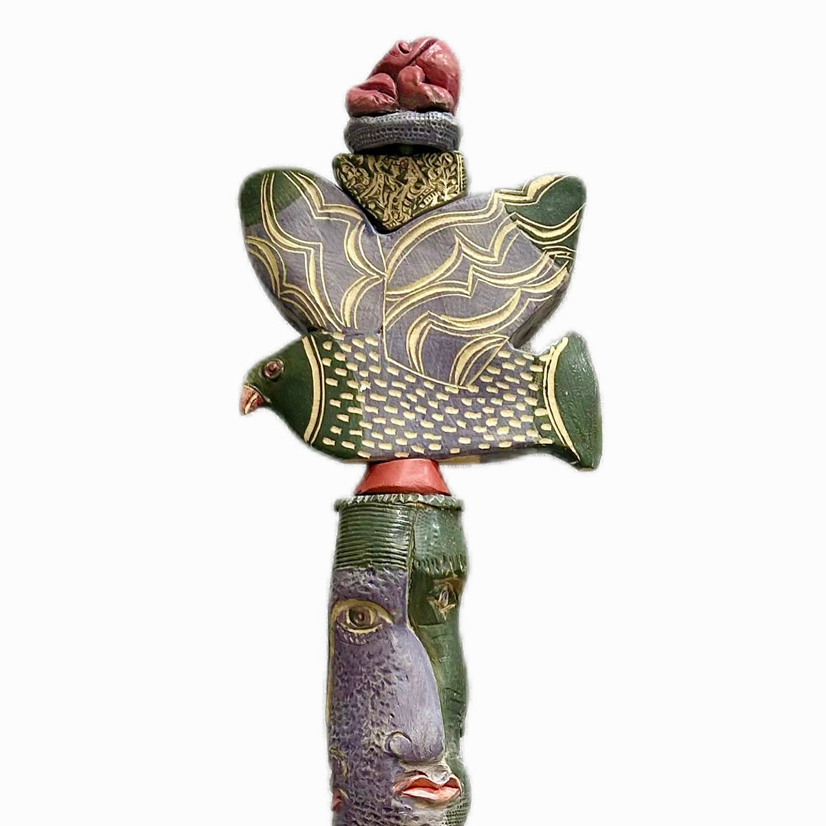 Live and Let Live Ceramic totem
