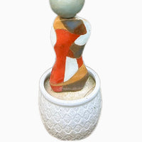 Bananas and Creams Ceramic totem