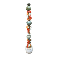Bananas and Creams Ceramic totem