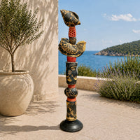 The Black Shell Ceramic totem