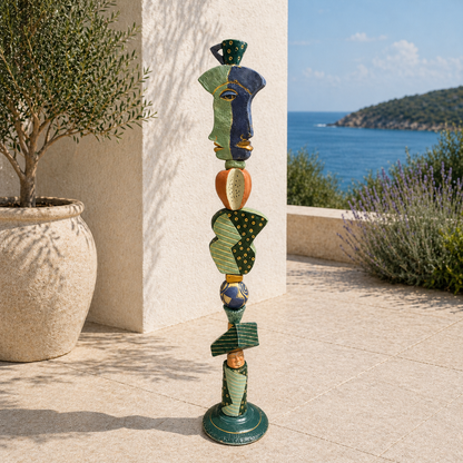 Juxtaposition #1 Ceramic totem