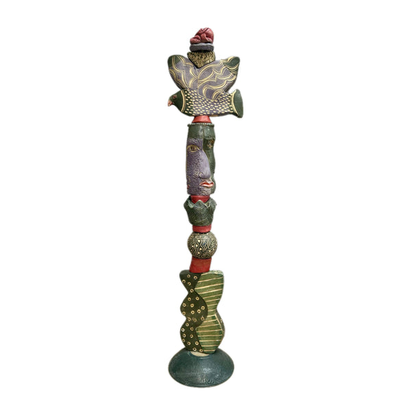 Live and Let Live Ceramic totem