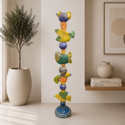Odd Flock Ceramic Totem