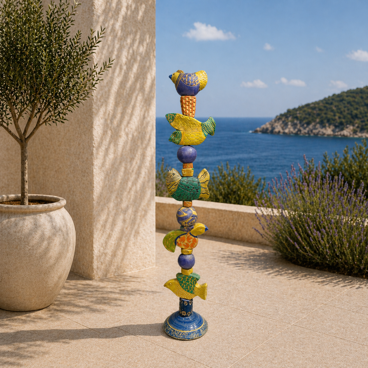 Odd Flock Ceramic Totem