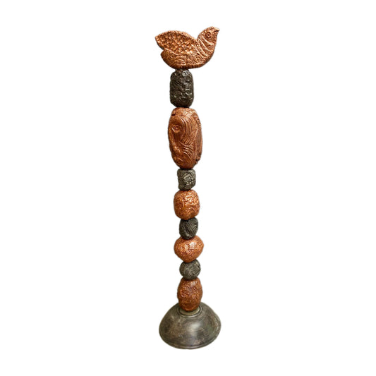Stone Perch #2 Ceramic totem