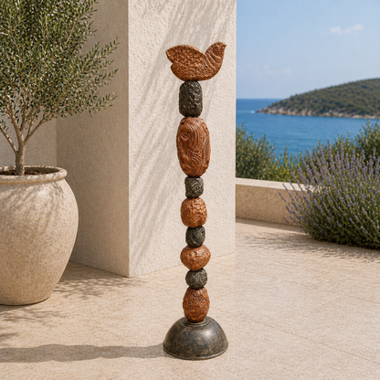 Stone Perch #2 Ceramic totem
