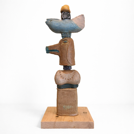 Ceramic Dog Totem