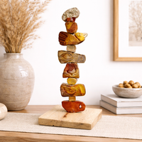 Small Earthtone Ceramic Totem