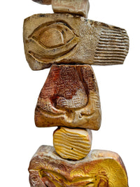 Small Earthtone Ceramic Totem