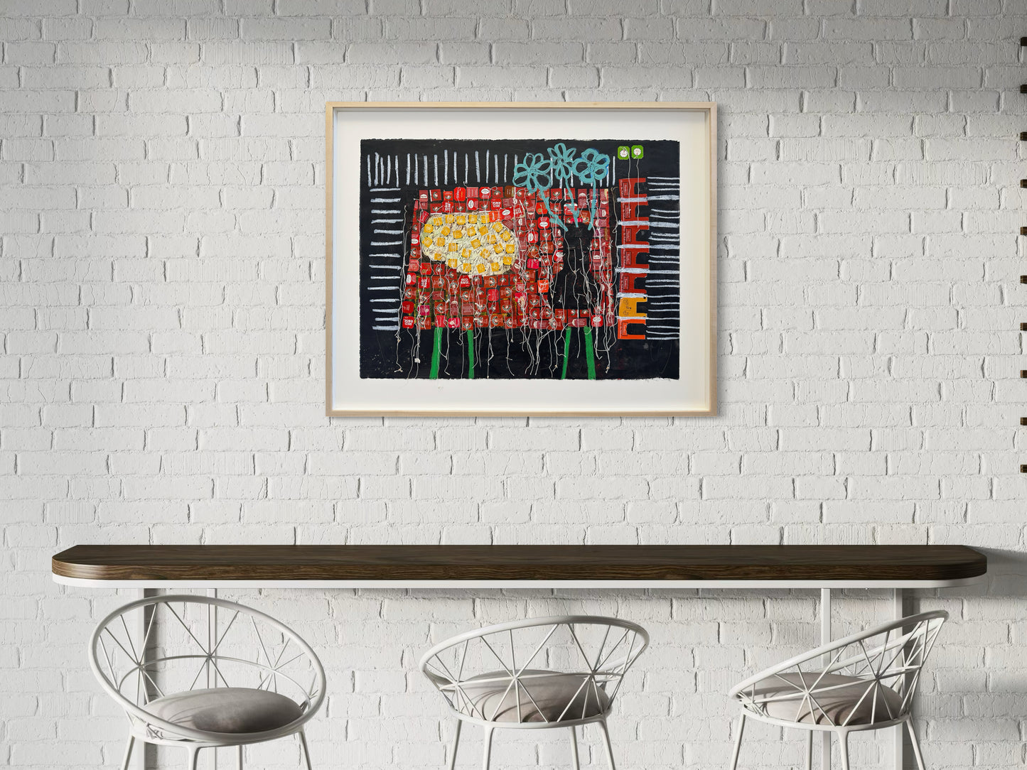 Piano lesson at the kitchen table