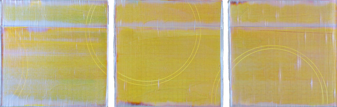 Rebecca Koury - Moving Through The Horizon, triptych