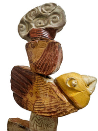 Small Earthtone Ceramic Totem