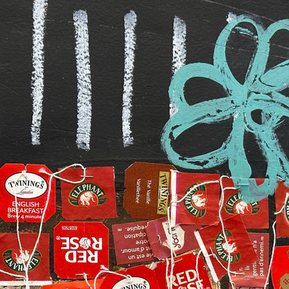 Piano lesson at the kitchen table