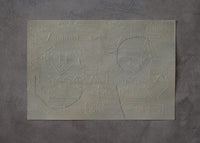 Apparently Trilogy by Terese Garcia – full view of three-panel horizontal work in rust, grey-green, and reddish brown