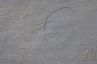 Apparently Trilogy by Terese Garcia – close-up of cool grey-green panel surface with shifting light