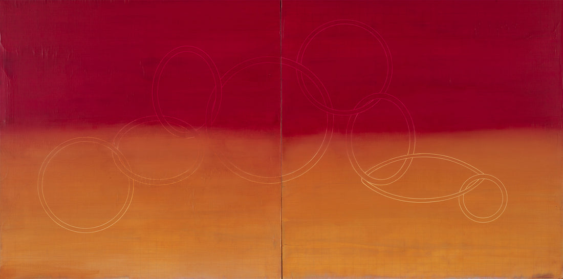 Rebecca Koury - Atmospheric Landscape, diptych