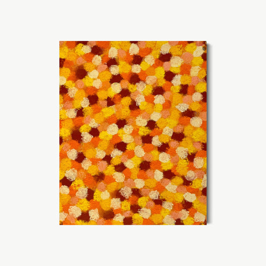 Engaged II – acrylic painting by Sizelove with mysterious interlocking wavelike biomorphic patterns combining Renaissance geometry and San Francisco abstract tradition, exploring how the mind constructs what it sees
