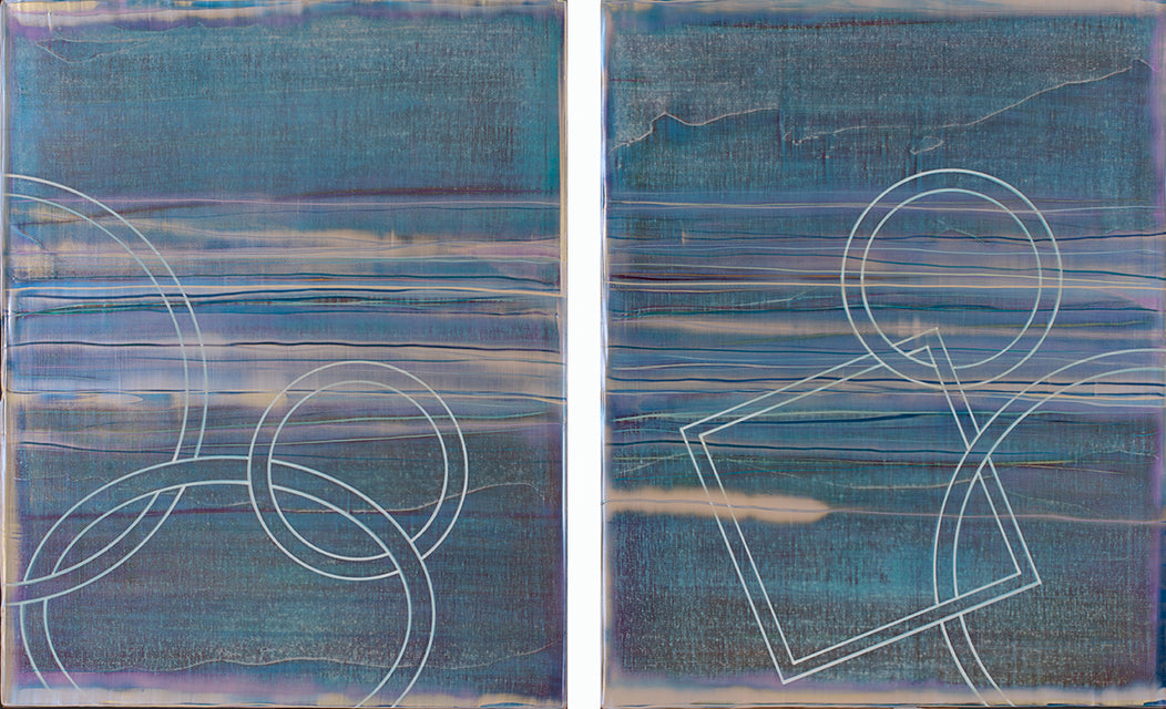 Rebecca Koury - How Deep Is Your Ocean, diptych