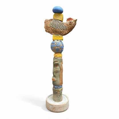 Long Face Totem Sculpture#2