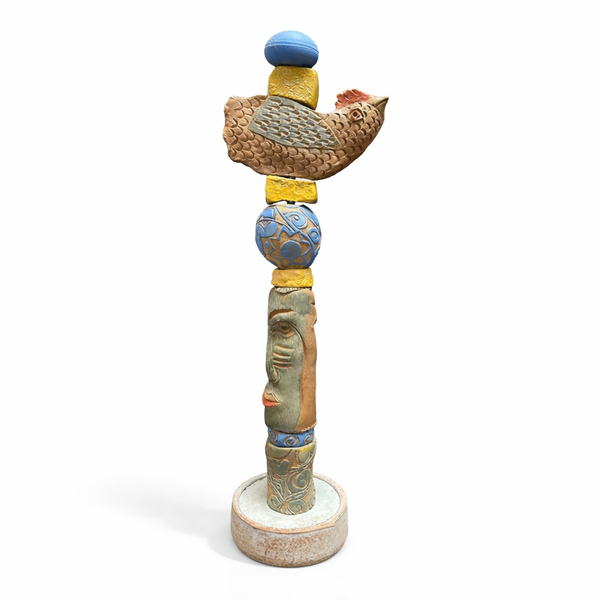 Long Face Totem Sculpture#2