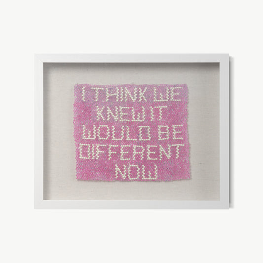 I think we knew it would be different now