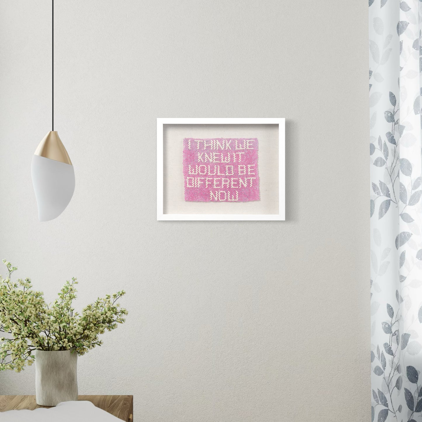 I think we knew it would be different now