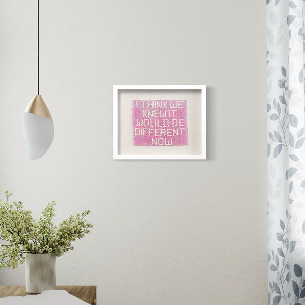 I think we knew it would be different now