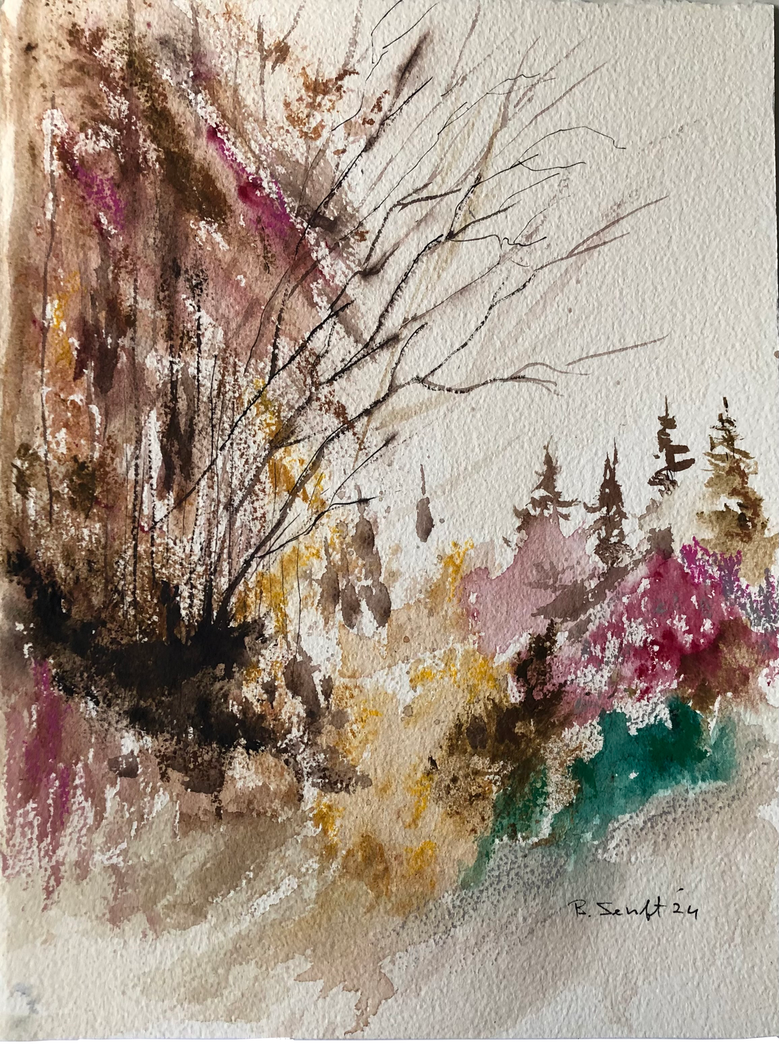 Batia Senft - Autumn Up the Mountain