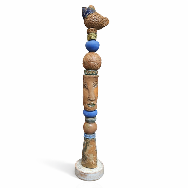Long Face Totem Sculpture #1